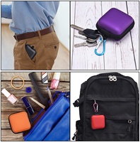 Étui de voyage rigide en EVA personnalisé pour écouteurs, étanche, mini pochette de rangement portable à fermeture éclair, design tendance, pour le soin des lunettes