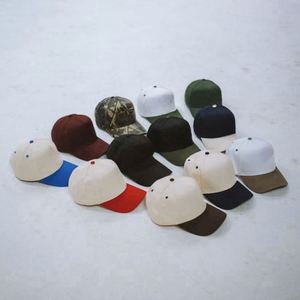 หมวกเบสบอลผู้ชายแบบ 5 ชิ้น 2 สี ทรงโค้งปานกลาง แบบมีโครง  แบบ Snapback - Product Image 6