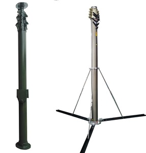 12M 16m Cabrestante Mástil telescópico Vertical Carga útil 25kg 8 Secciones - Product Image 1