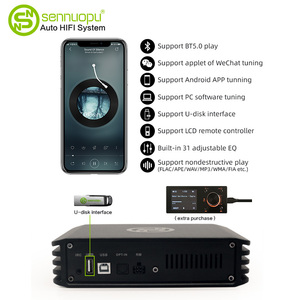 Amplificateur DSP de voiture OEM Sennuopu DSP-X10 4 canaux, processeur audio numérique avec télécommande filaire, amplificateur de puissance HiFi pour véhicule - Product Image 3