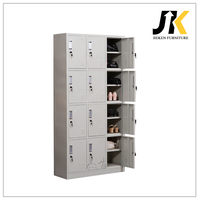 Garde-robe de stockage de vêtements en acier à 12 portes de haute qualité KD zone utilisée indienne pour les meubles de chambre à coucher à la maison