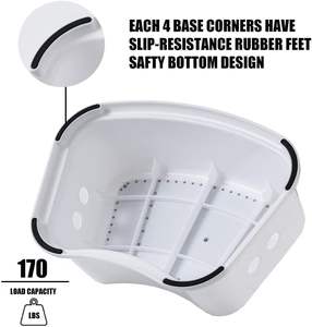 Taburete Antideslizante Apilable de Plástico para Niños, Bebés y Niños Pequeños, para Cocina, Baño, Inodoro, Taburete Bajo para el Aprendizaje del Uso del Inodoro - Product Image 3