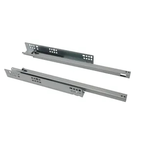 Cabinet Kitchen Concealed Drawer Slide 10-22 Inch Partial Extension Push To Open Undermount Drawer Slide With Clips