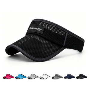 Casquette de soleil en maille personnalisable avec logo pour femmes et hommes, respirante, à visière vide, séchage rapide, pour course, golf, <span class=keywords><strong>tennis</strong></span> et activités de plein air - Product Image 1