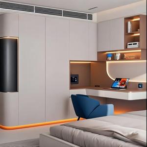 Bureau de rangement étanche en aluminium <span class=keywords><strong>sur</strong></span> <span class=keywords><strong>mesure</strong></span>, anti-moisissure, scellé, pour espaces de chambre familiales humides et côtiers à plafond bas - Product Image 1
