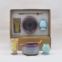 Ensemble de thé matcha japonais en gros, ensemble de matcha personnalisé, coffret cadeau, ensemble fouet