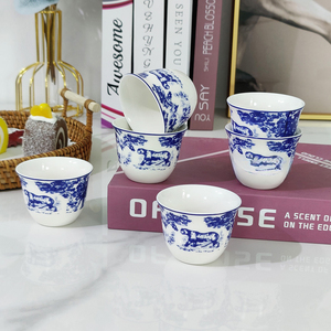 Simple Modern Eco-Friendly Bone China Six <b>Small</b> Cups Home Coffee <b>Shop</b> Casual Afternoon Tea Gift - Product Image 2