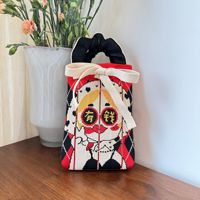 Sac à téléphone tulipe de style coréen, nouvelle collection printemps-été, en petite série, tissé, bandoulière et sac à main avec broderie florale