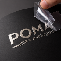 Pegatina de Transferencia UV Personalizada con Logotipo 3D en Relieve, Pegatinas Metálicas Doradas y Plateadas