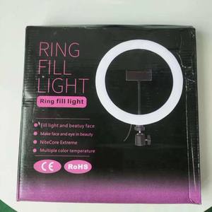 Luce ad Anello LED da 10 Pollici con Treppiede <span class=keywords><strong>e</strong></span> Supporto per Telefono per Video YouTube, Streaming Live, Trucco <span class=keywords><strong>e</strong></span> <span class=keywords><strong>Fotografia</strong></span> - Product Image 3