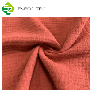 Soft WASHED Organic 100% Cotton <strong>Double</strong> <strong>Gauze</strong> Muslin Fabric for Baby Dresses Lightweight and Breathable for Boys and Girls - Product Image 4