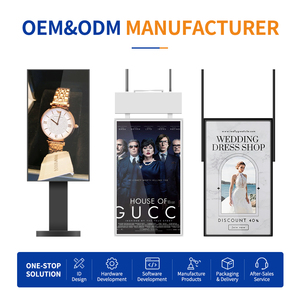 32 43 55 65 Hanging Window Facing UHD Double Sided 3000nits Brightness LCD Advertising Display with SDK OEM 1 Year Warranty - Product Image 4