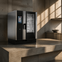 Four à vapeur commercial, four combiné avec commande tactile numérique pour la restauration