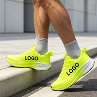 Chaussures de course sur route pour hommes personnalisables avec logo OEM, tige en maille respirante tissée, impression de logo disponible