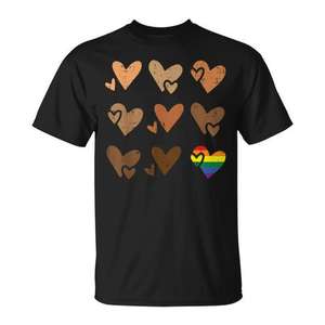 Camiseta promocional del Orgullo Gay LGBTQ+ de Brown Skin Lives Matter BLM - Product Image 1
