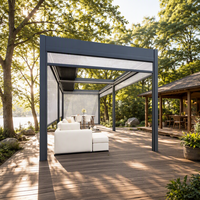 Pergola rétractable en aluminium de haute qualité Sweet Home, montage facile, imperméable, pour villa et résidence