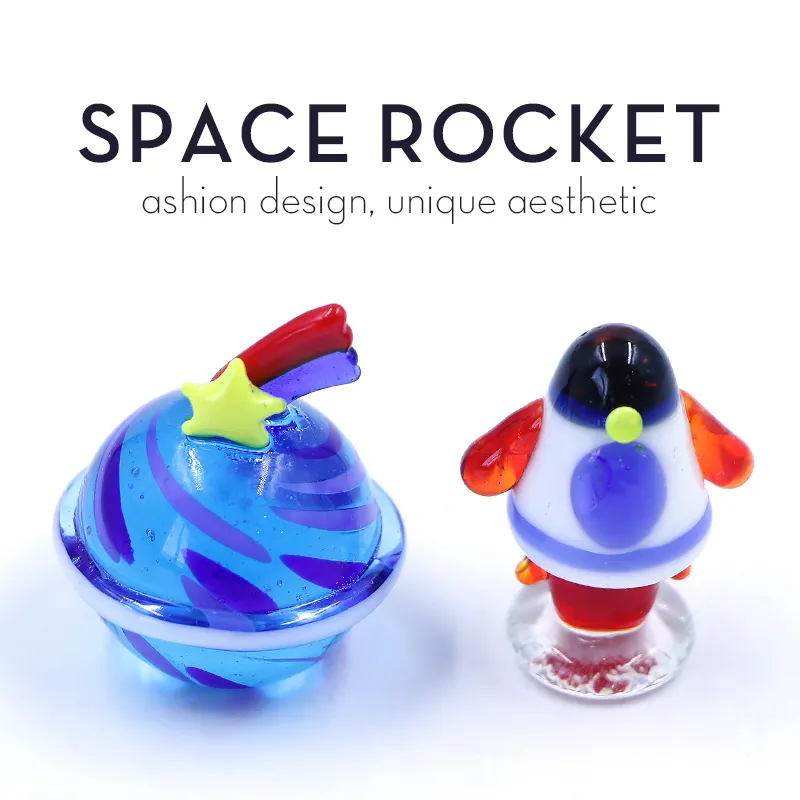 新着手作り宇宙ギャラクシースペースガラス宇宙船おもちゃ置物