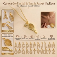 Collar Personalizado con Iniciales de 26 Letras, Joyería Deportiva para Fanáticos del Béisbol, Colgante Delicado Chapado en Oro con Circonitas, Regalo