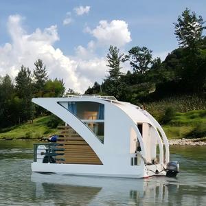 Casa Galleggiante Prefabbricata di Lusso Personalizzata 2025, Casa Mobile Moderna Modulare, Mini Casa Galleggiante, Casa Galleggiante <span class=keywords><strong>per</strong></span> Acque Tranquille - Product Image 2