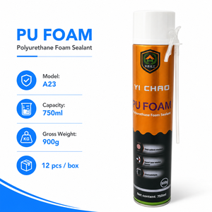 Adhésif en <span class=keywords><strong>mousse</strong></span> de <span class=keywords><strong>polyuréthane</strong></span> A23 750ml pour modification automobile, <span class=keywords><strong>isolation</strong></span> phonique pour remplissage de cavités murales de fourgonnettes, usage construction - Product Image 3