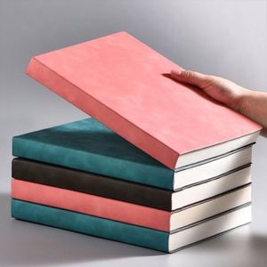 Factory Made A5 <b>Leather</b> Hardcover Custom Business <b>Diary</b> with 100 Sheets for Gift - Product Image 3