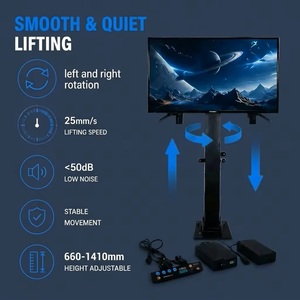 Meccanismo di sollevamento <span class=keywords><strong>tv</strong></span> elettrico orientabile in altezza meccanismo di sollevamento <span class=keywords><strong>tv</strong></span> motorizzato con supporto per <span class=keywords><strong>tv</strong></span> vesa da terra con telecomando - Product Image 3