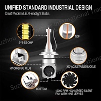 Lampu LED Headlight Plug-in-play Super Terang G27 120W 12000LM H4 H7 H13 9004 9007 H1 H3 H11 9005 9006