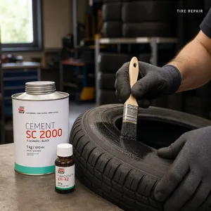 Adhesivo de Vulcanización en Frío SC2000 para Reparación de Neumáticos, Adhesivo de Unión de Caucho Negro de 690 ml para Reparación de Bandas Transportadoras - Product Image 3