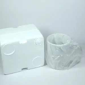 Tasse en céramique de transport express sécuritaire tasse personnalisée à sublimation de 11oz emballage en mousse poly dragon boîte blanche