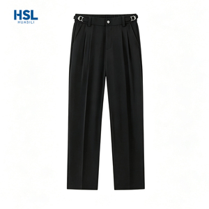 <span class=keywords><strong>Pantalon</strong></span> décontracté pour <span class=keywords><strong>homme</strong></span>, coupe droite, infroissable, en tissu fluide, style <span class=keywords><strong>classique</strong></span>, idéal pour le travail et les affaires - Product Image 6