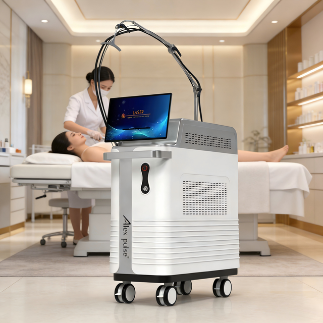 Dual Wavelength 755nm 1064nm Alexandrite Laser for Dark Skin Hair Removal Long Pulse Nd YAG Vascular Treatment