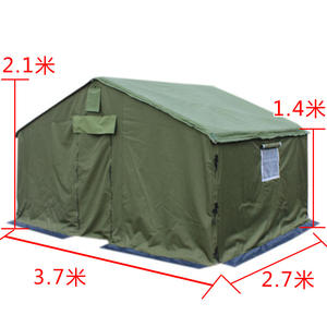 Carpa de exterior de 3.7x2.7x2.1m, de tres capas, resistente al viento e impermeable, para las cuatro estaciones, para uso en emergencias. - Product Image 1