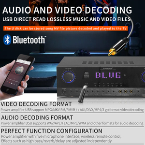 Sistema de Som Home Theater 2.0 Estéreo de Chão HIFI com Caixas de Som de Torre de Madeira e Amplificador Integrado - Product Image 2