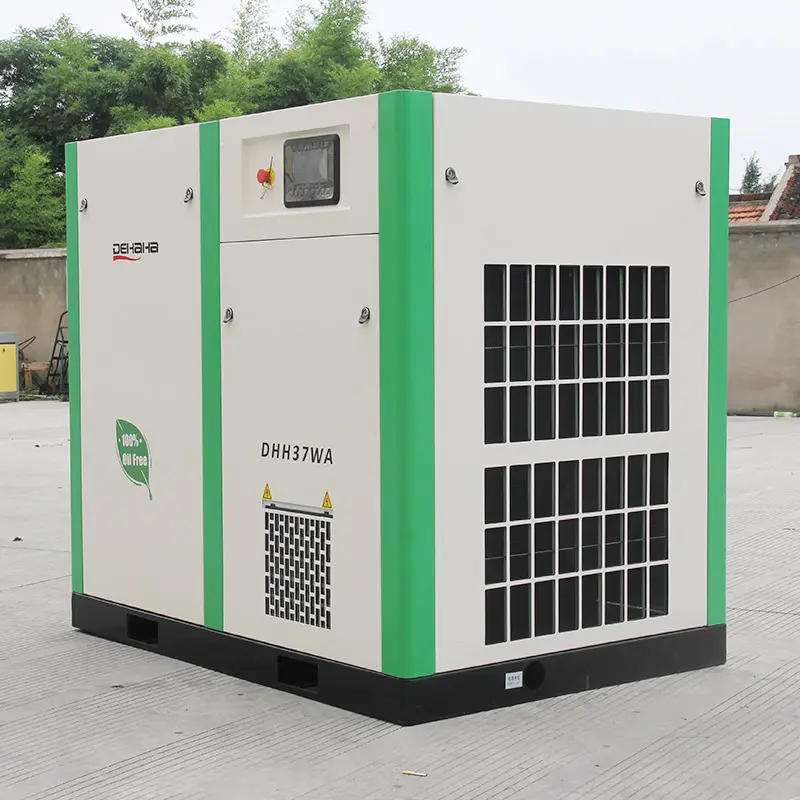 DHH 37kW 음식 급료 오일프리 나사 공기 압축기 50HP 의학 기업 공기 압축기