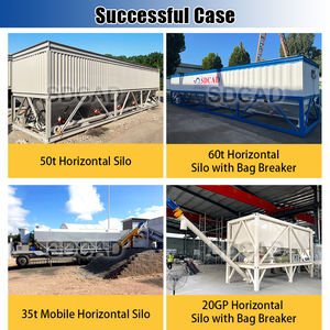 تُستخدم الصوامع الأفقية المدمجة لتفريغ أكياس البلوك لنقل وتعبئة الأسمنت السائب و. - Product Image 5