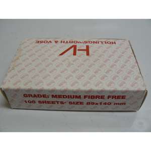 Papel Absorbente Sin Fibra ORIGINAL SUPPLY HOLLINGSWORTH&<span class=keywords><strong>VOSE</strong></span> 89X140MM MEDIANO (100 HOJAS) - Product Image 1