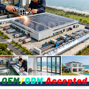 Nouvelles portes en verre creuses de balcon en aluminium résistant au vent moderne avec quincaillerie durable pour le logement des <span class=keywords><strong>étudiant</strong></span>s - Product Image 6