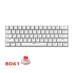<span class=keywords><strong>Clavier</strong></span> de jeu mécanique à 61 touches en vente flash avec rétroéclairage RVB, interface USB-C, portable, pour ordinateur portable, <span class=keywords><strong>gamer</strong></span>, interrupteur bleu BD61 - Product Image 3