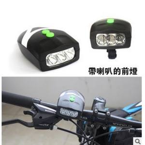 Campana de bicicleta con luz, color negro y naranja, sonido fuerte, funciona con pilas, instalación con correas, accesorio de ciclismo 0902QD - Product Image 3