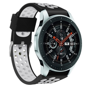 Correa de silicona de dos colores para <span class=keywords><strong>Samsung</strong></span> Galaxy <span class=keywords><strong>Watch</strong></span> 1/4, correa de diseñador clásica para Huawei Smart <span class=keywords><strong>Watch</strong></span> 22MM Universal - Product Image 3