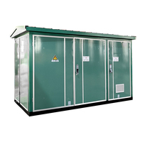 Hentg 250 Kva Poste de transformation compact extérieur, Unité de substation compacte 6.6 Kv 22kv /0.8kv 1250kva pour ferme solaire