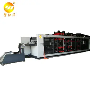 4-STATION PRESSURE AND VACUUM PLASTIC FOOD CONTAINER THERMOFORMING MACHINE