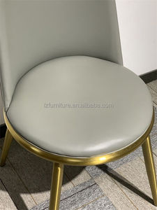 Sillas de Comedor Modernas de Lujo, Duraderas, Tapizadas en Cuero, Patas de Metal, Ajustables/Extensibles, Color Personalizado, Muebles para Comedor, Hogar - Product Image 3