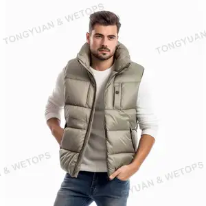 Puffer Vest Mannen Mode Custom Mouwloze Jas Vesten Heren Vesten