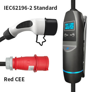 เครื่องชาร์จรถยนต์ไฟฟ้าแบบพกพา Khons 7kw 11kw 22kw ชนิดที่ 2 สีแดง <span class=keywords><strong>Cee</strong></span> พร้อมสายเคเบิล 5 เมตร เครื่องชาร์จรถยนต์ไฟฟ้าแบบเร็ว 16a 32a - Product Image 6