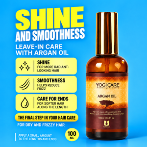 YOGI CARE 100ml Sérum Capilar con Aceite de Argán para Brillo y Suavidad, para Cabello Seco y Encrespado - Product Image 1