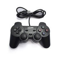 Manette de jeu d'arcade filaire 2-en-1 USB pour PC, manette rétro pour 1 ou 2 joueurs avec câble USB, service OEM en gros