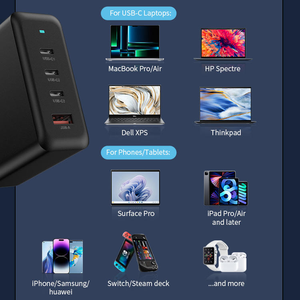 GOOD SHE 100W Chargeur de bureau portable de type <span class=keywords><strong>C</strong></span> à 4 ports Chargeur mural rapide GaN PD - Product Image 3