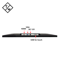 Moniteur à écran tactile capacitif PCAP 24 pouces avec écran tactile VGA HD 24 pouces pour PC ou Mac