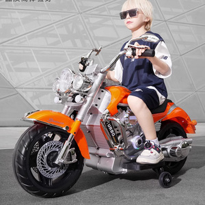 Motocicleta eléctrica de juguete para niños, de dos ruedas, recargable, de plástico. - Product Image 4